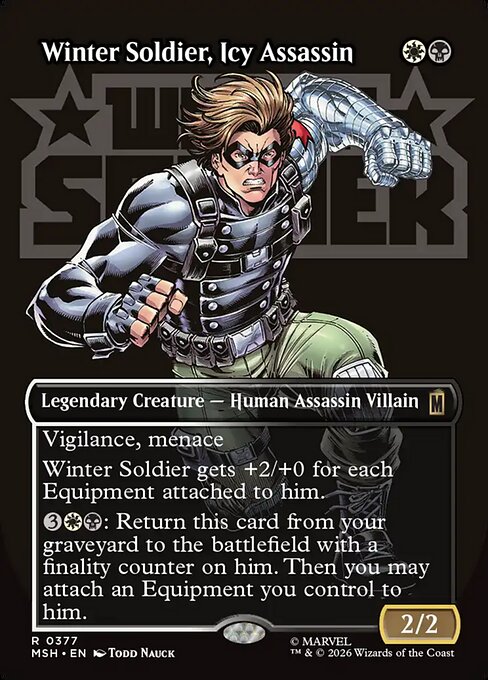 Winter Soldier, Icy Assassin, MSH #377, English, catalog image
