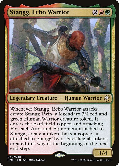 Stangg, Echo Warrior | DMC #42 | Nonfoil | English, catalog image