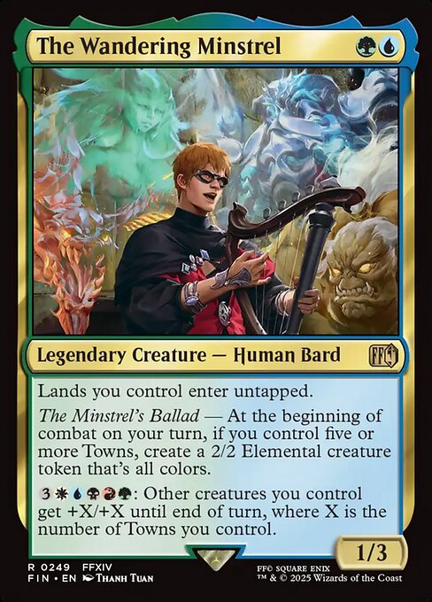 The Wandering Minstrel | FIN #249 | Nonfoil | English, catalog image