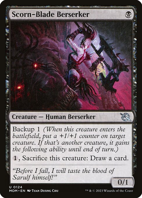 Scorn-Blade Berserker | MOM #124 | Nonfoil | English, catalog image