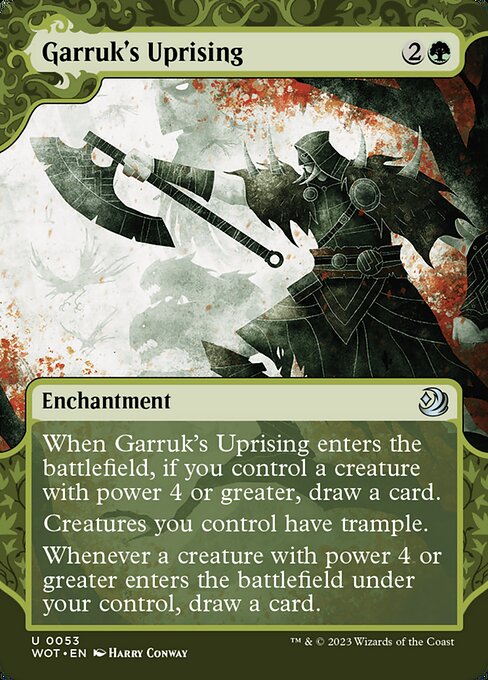 Garruk's Uprising, WOT #53, English, catalog image