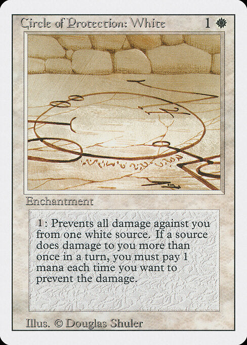 Circle of Protection: White | 3ED #13 | Nonfoil | English, catalog image