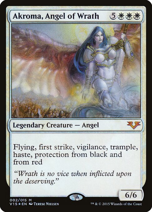 Akroma, Angel of Wrath, V15 #2, English, catalog image