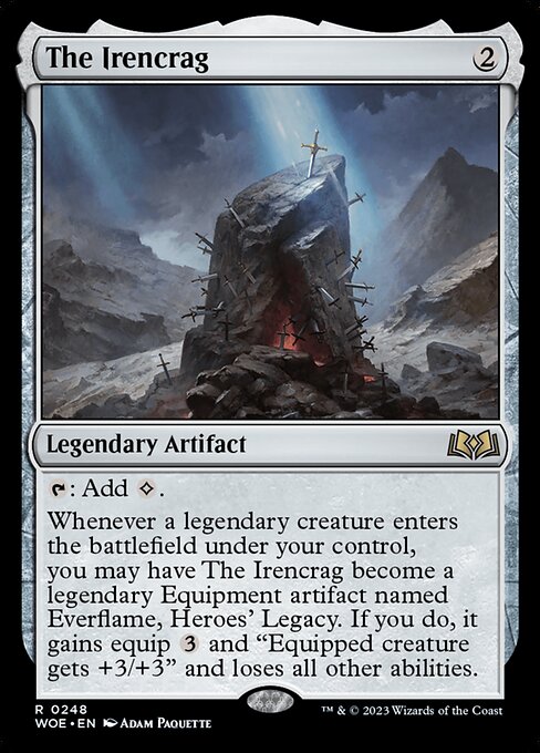 The Irencrag, WOE #248, English, catalog image