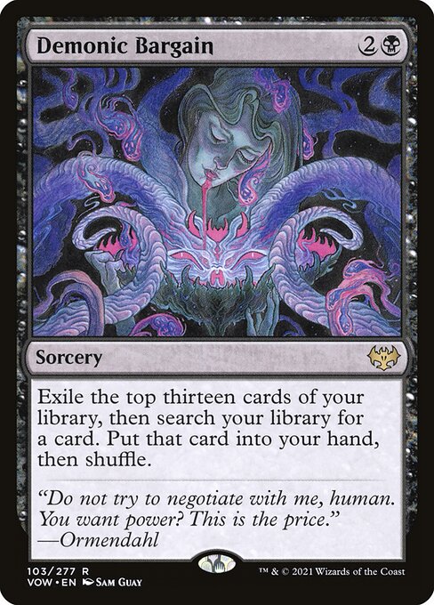 Demonic Bargain | VOW #103 | Nonfoil | English, catalog image
