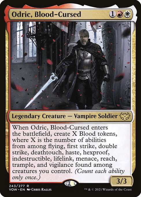 Odric, Blood-Cursed | VOW #243 | Nonfoil | English, catalog image