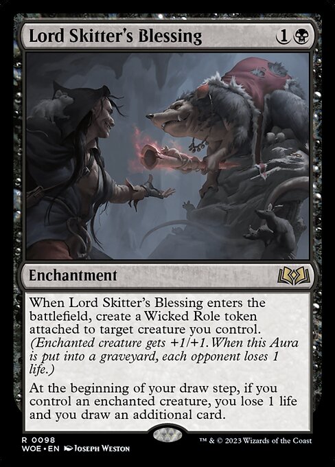 Lord Skitter's Blessing | WOE #98 | Nonfoil | English, catalog image