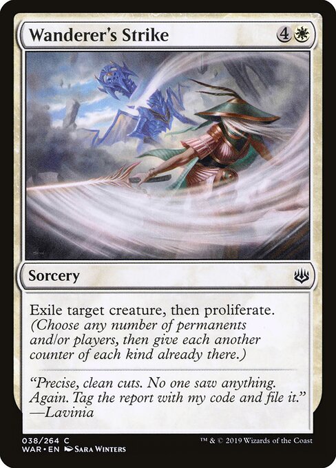 Wanderer's Strike | WAR #38 | Nonfoil | English, catalog image