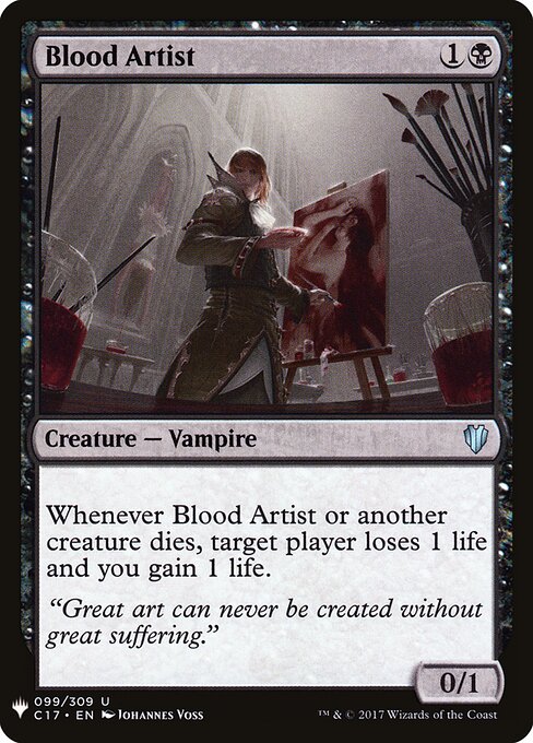 Blood Artist, PLST #C17-99, English, catalog image