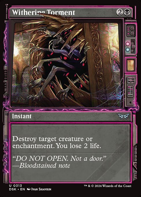 Withering Torment | DSK #313 | Nonfoil | English, catalog image