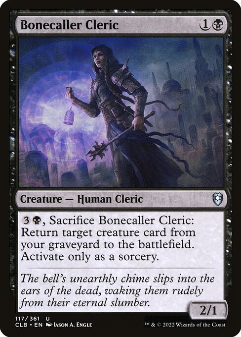 Bonecaller Cleric | CLB #117 | Nonfoil | English, catalog image