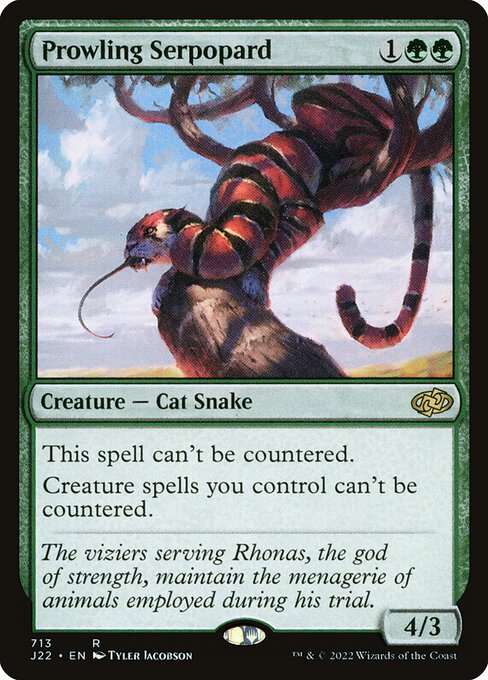 Prowling Serpopard, J22 #713, English, catalog image