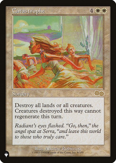 Catastrophe, PLST #USG-6, English, catalog image