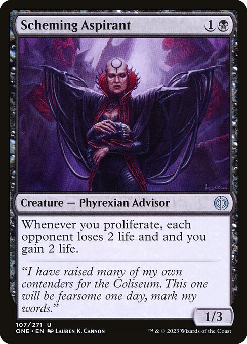 Scheming Aspirant | ONE #107 | Nonfoil | English, catalog image