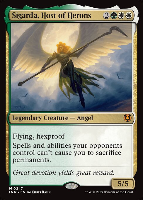 Sigarda, Host of Herons, INR #247, English, catalog image