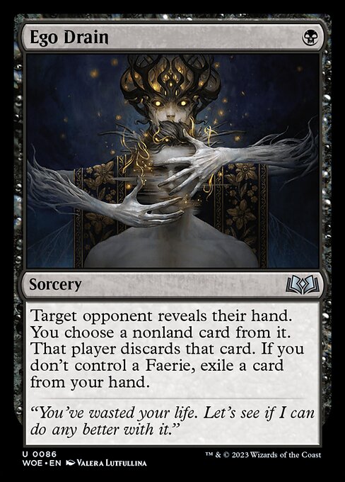 Ego Drain | WOE #86 | Nonfoil | English, catalog image