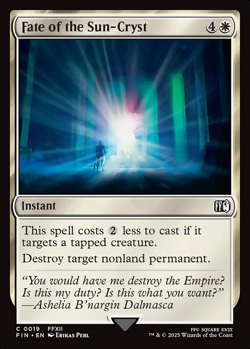 Fate of the Sun-Cryst | FIN #19 | Nonfoil | English, catalog image