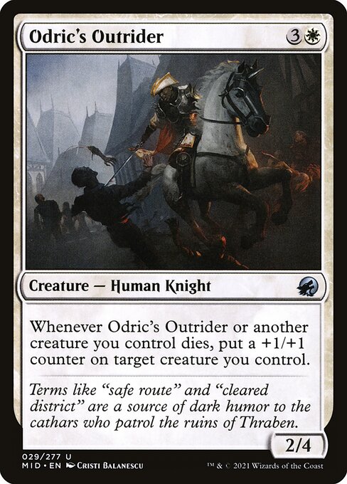 Odric's Outrider | MID #29 | Nonfoil | English, catalog image