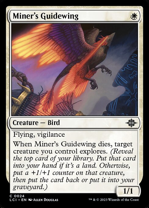 Miner's Guidewing | LCI #24 | Nonfoil | English, catalog image