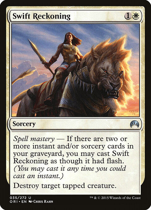 Swift Reckoning | ORI #35 | Nonfoil | English, catalog image