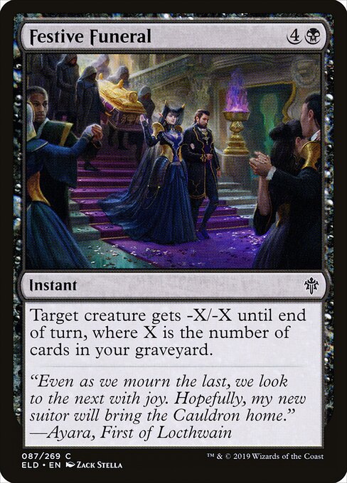 Festive Funeral | ELD #87 | Nonfoil | English, catalog image