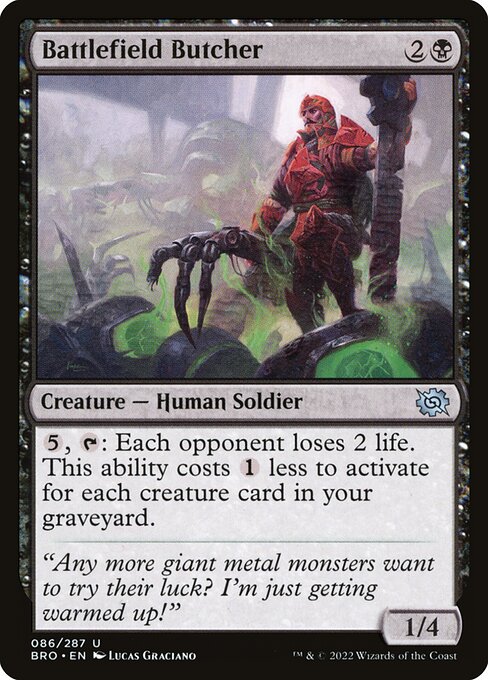 Battlefield Butcher | BRO #86 | Foil | English, catalog image