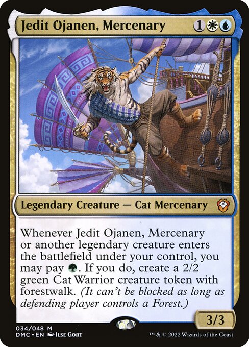 Jedit Ojanen, Mercenary, DMC #34, English, catalog image