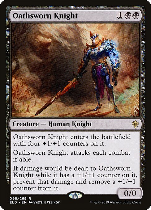 Oathsworn Knight | ELD #98 | Nonfoil | English, catalog image