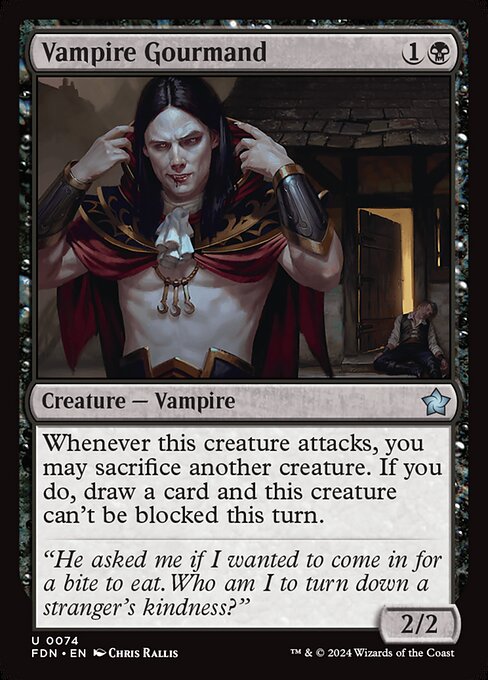 Vampire Gourmand | FDN #74 | Nonfoil | English, catalog image