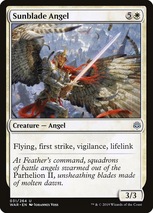 Sunblade Angel | WAR #31 | Nonfoil | English, catalog image