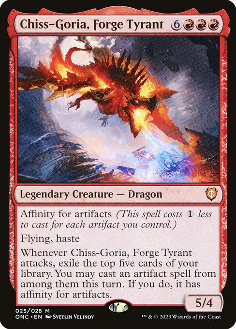 Chiss-Goria, Forge Tyrant, ONC #25, English, catalog image