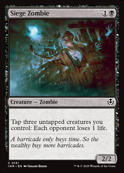 Siege Zombie | INR #131 | Nonfoil | English, catalog image