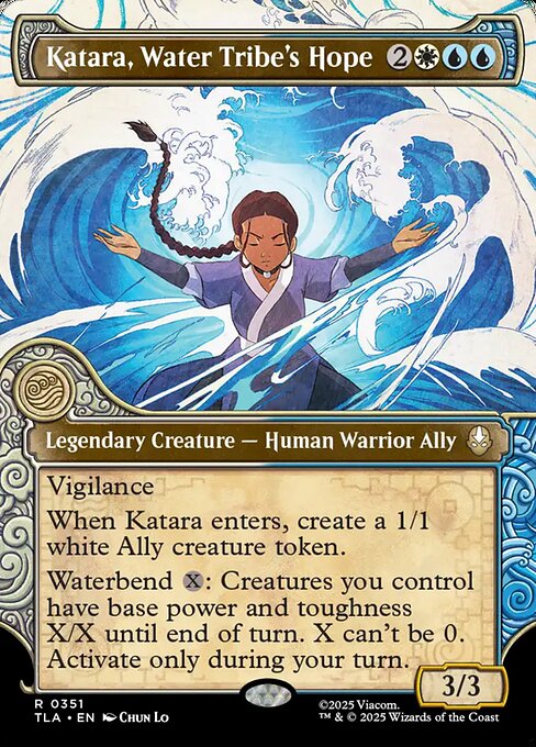 Katara, Water Tribe's Hope, TLA #351, English, catalog image