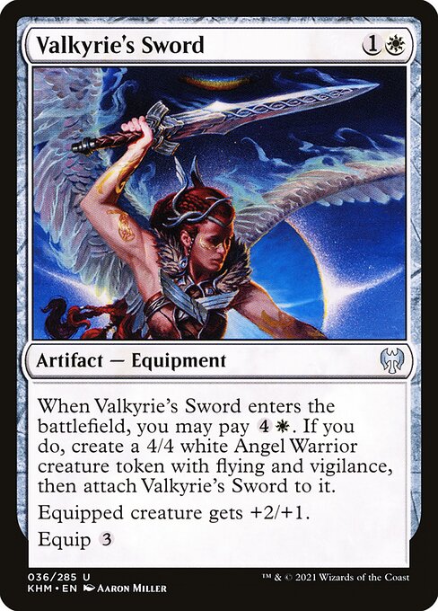 Valkyrie's Sword | KHM #36 | Nonfoil | English, catalog image