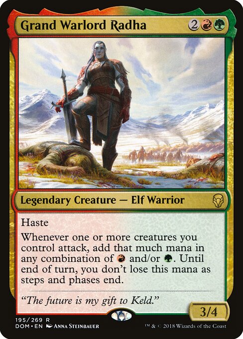 Grand Warlord Radha | DOM #195 | Nonfoil | English, catalog image
