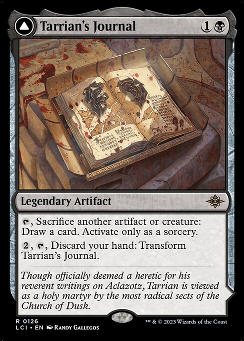 Tarrian's Journal // The Tomb of Aclazotz | LCI #126 | Nonfoil | English, catalog image