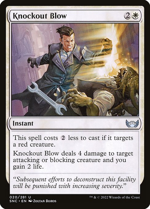 Knockout Blow | SNC #20 | Foil | English, catalog image