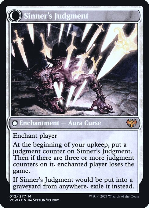 Faithbound Judge // Sinner's Judgment, reverse face, catalog image
