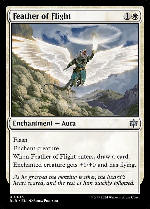Feather of Flight | BLB #13 | Nonfoil | English, catalog image