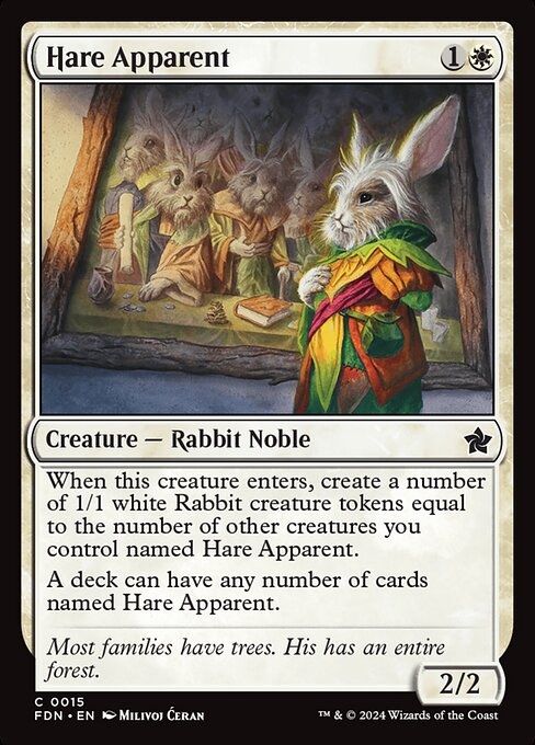 Hare Apparent, FDN #15, English, catalog image