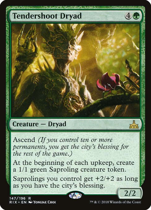 Tendershoot Dryad, RIX #147, English, catalog image