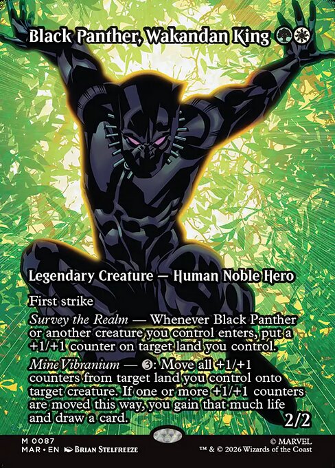 Black Panther, Wakandan King, MAR #87, English, catalog image