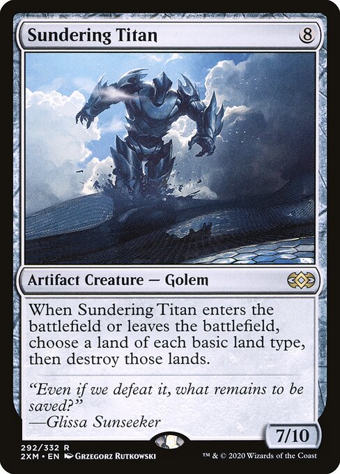 Sundering Titan, 2XM #292, English, catalog image