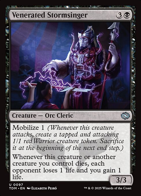 Venerated Stormsinger | TDM #97 | Nonfoil | English, catalog image