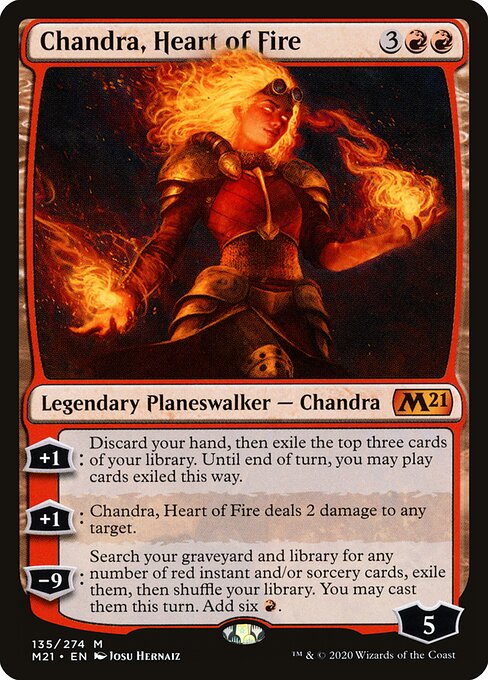 Chandra, Heart of Fire, M21 #135, English, catalog image