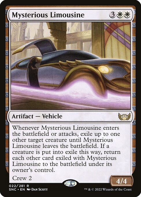 Mysterious Limousine | SNC #22 | Nonfoil | English, catalog image