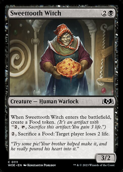 Sweettooth Witch | WOE #111 | Foil | English, catalog image