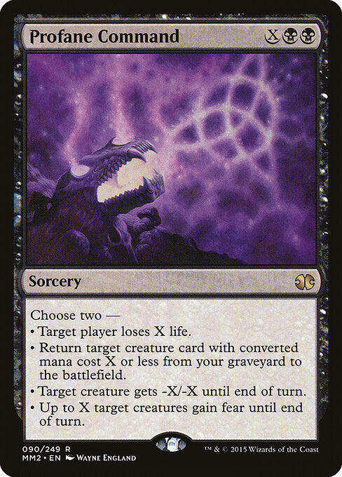 Profane Command | MM2 #90 | Nonfoil | English, catalog image