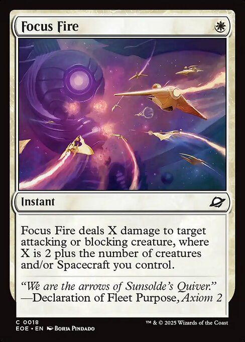 Focus Fire | EOE #18 | Foil | English, catalog image