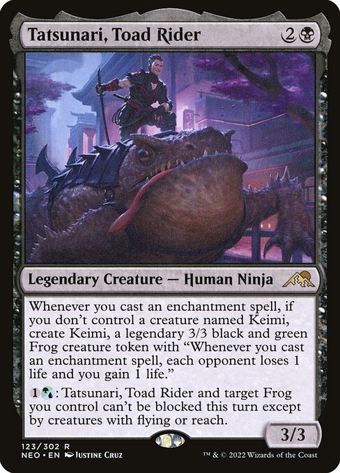 Tatsunari, Toad Rider | NEO #123 | Nonfoil | English, catalog image